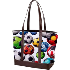 Ownta Soccer Pattern Tote Bag - Multicolour