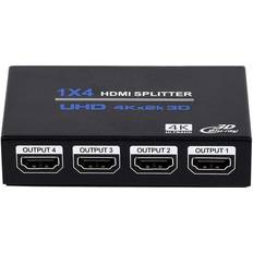 Nördic SGM-152 4xHDMI - HDMI 1.4/Micro USB B Power Splitter F-F