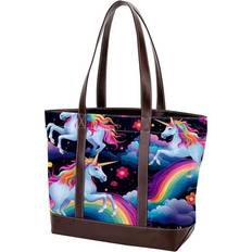 Ownta Rainbow Unicorn Pattern Tote Bag - Multicolour