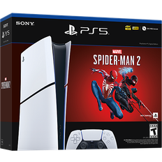 Sony PlayStation 5 - Ultra HD Blu-Ray Game Consoles Sony PlayStation 5 (PS5) - Digital Edition Console Marvel's Spider-Man 2 Bundle (Slim) 1TB