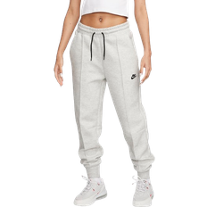 Sweatpants Nike Sportswear Tech Fleece Women's Mid-Rise Joggers - Light Grey/Heather/Black