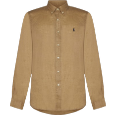 Polo Ralph Lauren Logo Linen Shirt - Vintage Khaki