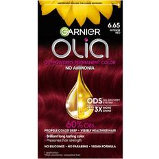 Garnier Olia Oil Powered Ammonia Free Permanent Hair Color 6.65 Intense Red 1 kit