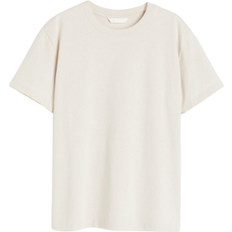 Damen - L T-Shirts H&M Cotton T-shirt - Light Beige