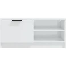 Luken Fernsehschränke vidaXL 811478 White High Gloss Fernsehschrank 80x36.5cm