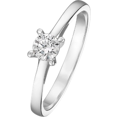 Damen Ringe Christ Ring - White Gold/Diamond