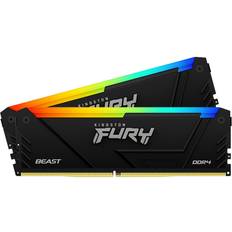 16 GB - 32 GB - DDR4 RAM minne Kingston FURY Beast RGB DDR4 3200MHz 2x16GB (KF432C16BB2AK2/32)
