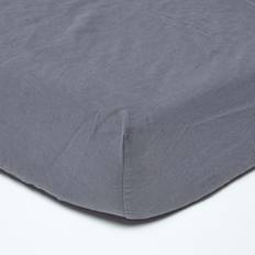 Leinen Bettlaken Homescapes Luxury Soft Plain Linen Bed Sheet Grey