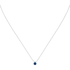 Damen - Weißgold Halsketten Live Diamond Necklace - White Gold/Sapphire