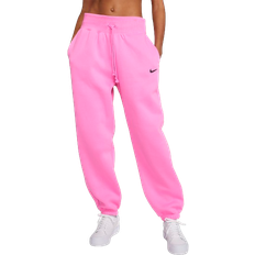 Damen - Rosa - W33 Hosen & Shorts Nike Women's Sportswear Phoenix Fleece Oversized High Waisted Sweatpants - Playful Pink/Black