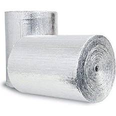 Insulation US Energy Products Double Sided Reflective Heat Radiant Barrier Aluminum Foil Insulation (1/4 Thick R8 Double Poly-Air) Roll: Walls Attics Air Ducts Windows Radiators HVAC Garages + More (12" x 25')