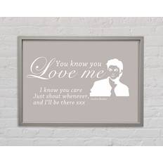 Happy Larry Music Quote Grey Bild 141.4x100cm