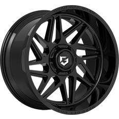 18" - Black Car Rims 761B 18x9 6x135/6x5.5" +18mm Gloss Black Wheel Rim