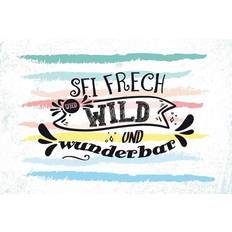 Vianmo Sei Frech Wild Wunderbar Multicolour Wanddeko 30x20cm