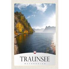 Vianmo Traunsee Austria Lake Nature Blue Wanddeko 20x30cm