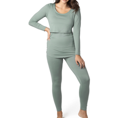 Kindred Bravely Jane Nursing Pajama Set Sage