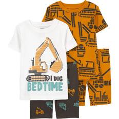 Pajamases Children's Clothing Carter's Toddler Boys 4-pc. Shorts Pajama Set, 4t, Yellow Yellow