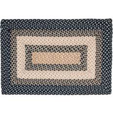 Super Area Rugs Farmhouse Braided Blue, Gray, Beige 24x72"