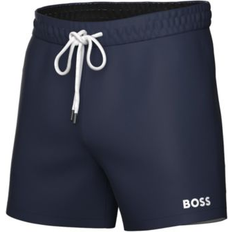 L Swimming Trunks Hugo Boss Men's Lee Drawstring 5.3" Swim Trunks - Navy Blue