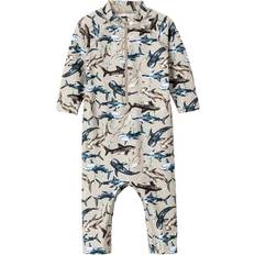 Glidelås UV-klær Name It Baby UV Protection Swimsuit - Pure Cashmere