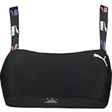 XL Bikinier Puma Damen Bandeau T Badebekleidung, Schwarz