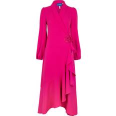 Rosa - XL Kjoler Cras Lotus Dress - Fuchsia Pink