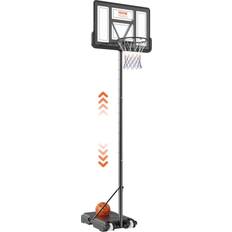 Outdoors Basketball Stands Vevor Hoop and Goal 5 to 7 ft. Adjustable Height Portable Backboard System