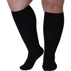 Knee Support & Protection Made in USA Opaque Compression Socks Knee-Hi Closed Toe Support Hose 20-30mmHg Unisex 3X-Large, Black