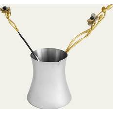 Stainless Steel Coffee Pitchers Michael Aram Anemone Large with Spoon Coffee Pitcher 0.11gal