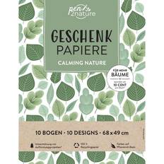 Geschenkpapier Geschenkpapier-Buch Calming Nature 100% Recyclingpapier