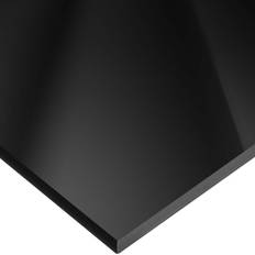 Acrylic Glass USA Sealing Cast Acrylic Bar 48"L x 1"W x 1/8" Thick, Black