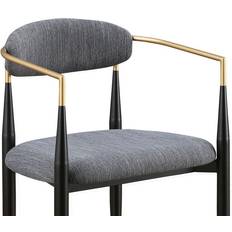Best Master Furniture Kinson Grey/Black/Gold Kitchen Chair 32" 2