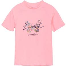 Elastan UV-Bekleidung Color Kids Kid's Swim Love Matters Print T-shirt - Salmon Rose