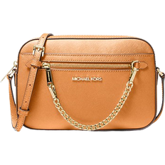 Michael Kors Jet Set Large Saffiano Leather Crossbody Bag - Cider