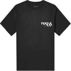 Purple Brand Men's Painted Wordmark Tee - Black