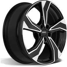 17" - 5/114,3 Autofelgen Dezent KB DARK schwarz glänzend frontpoliert 7.0Jx17 5x114.3 ET43.5