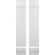 Window Shutters Ekena Millwork 10 W 77 H Americraft Three Timber