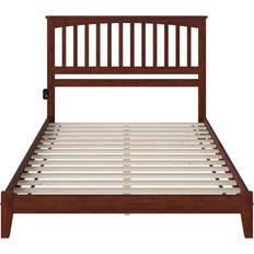 AFI Mission Walnut Queen Low Profile Frame Bed