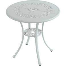 Outdoor Dining Tables Mondawe Round White Bistro
