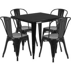 Bistro Sets Emma + Oliver Commercial 31.5" Square Bistro Set