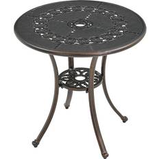 Outdoor Dining Tables Mondawe Round Bronze Bistro