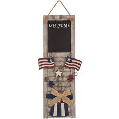 Wall Decor GlitzHome Wooden Chalkboard "Welcome" Hanging Sign Wall Decor