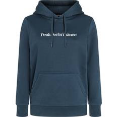 Peak Performance Gensere Peak Performance Big Logo Hood W Blue Shadow Størrelse XL