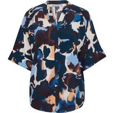 Fransa Taya Shirt - Beaucoup Blue AOP