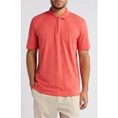 Red Polo Shirts Hugo Dekok Zip Polo