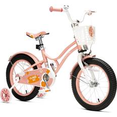 16" Kids' Bikes Costic Girls Bike with Training Wheels & Front Handbrake - Candy Pink Kids Bike