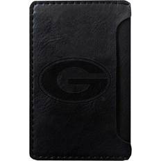 Wallet Cases OTM Essentials Black Georgia Bulldogs Debossed Faux Leather Phone Wallet Sleeve