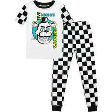 Children's Clothing BioWorld Youth White Five Nights at Freddy's T-Shirt & Pants Sleepwear Set