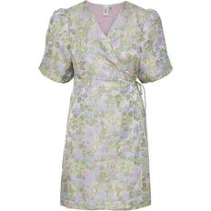 Korte kjoler - Lilla Y.A.S Yaspanja Wrap Dress