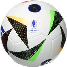 Soccer adidas Unisex-Adult EURO24 Training Soccer Ball, White/Black/Glory Blue